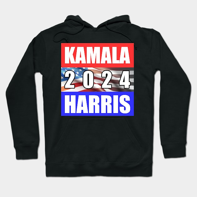 Kamala Harris for President 2024 Hoodie by CafePretzel